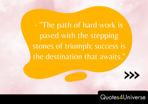 Inspirational Quotes About Success And Hard Work.