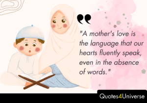 QUOTE ABOUT A MOTHER'S LOVE